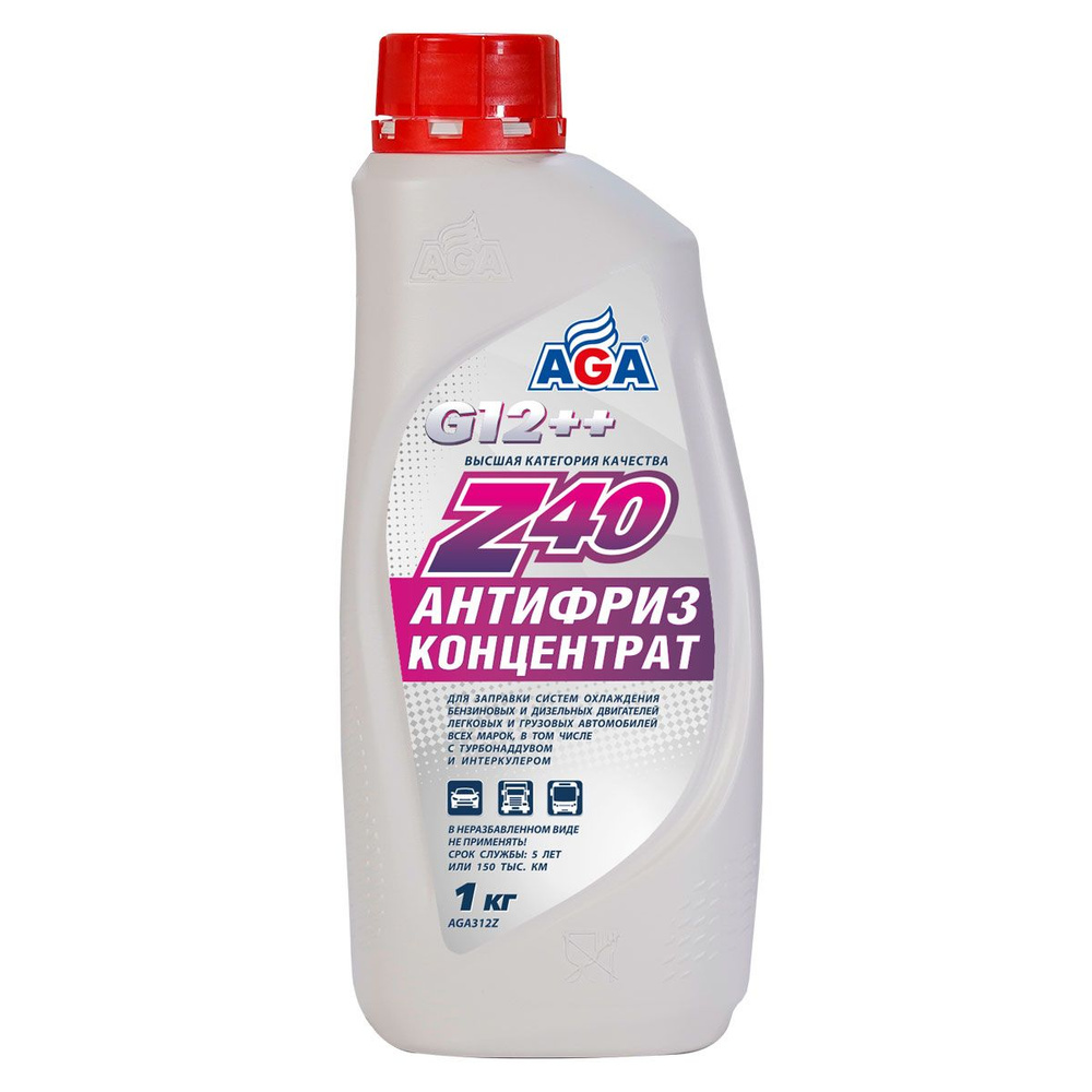 Антифриз КОНЦЕНТРАТ AGA312Z, красный, 1кг #1