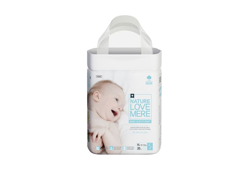 Трусики-подгузники NATURE LOVE MERE MAGIC SLIM, XL, 10-14kg, 20 мл #1