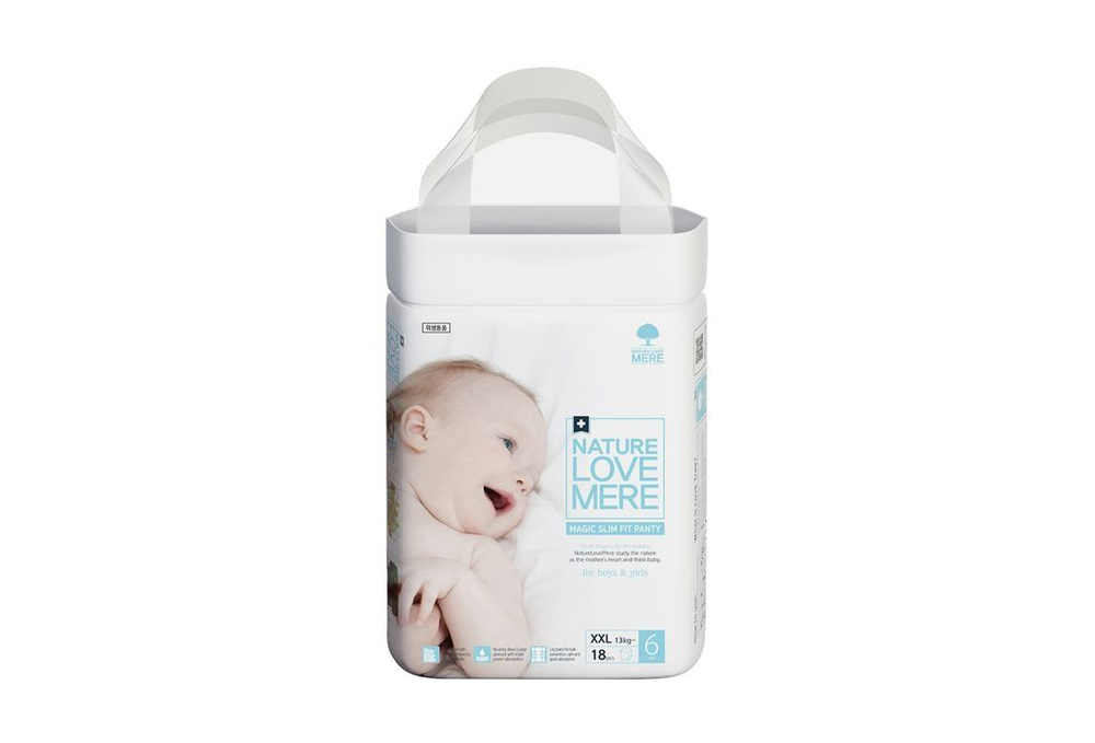 Трусики-подгузники NATURE LOVE MERE MAGIC SLIM, XXL, 13kg, 18 мл #1