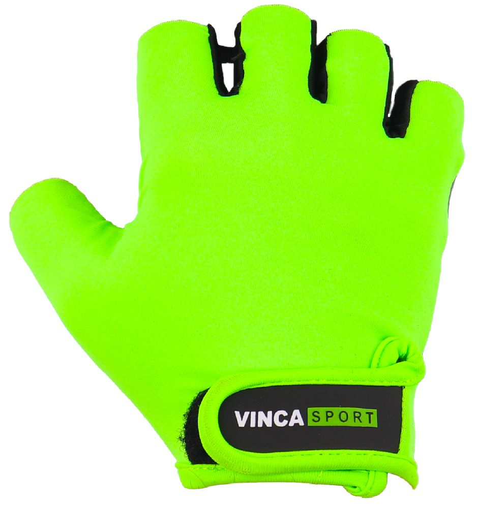 Перчатки велосипедные Vinca Sport, зеленые, VG 948 #1