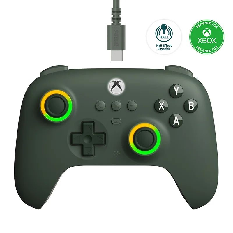 8BitDo Ultimate C Контроллер проводных игр Xbox, осветительное кольцо RGB и джойстик эффекта Холла, Windows #1