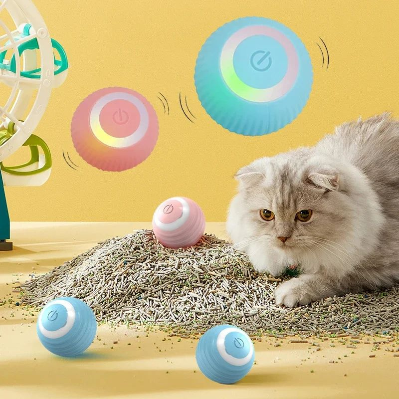 Electric Cat Ball Toys, Игрушки для упражнений, Умные автоматические игрушки для кошек, Обучение кошек, #1