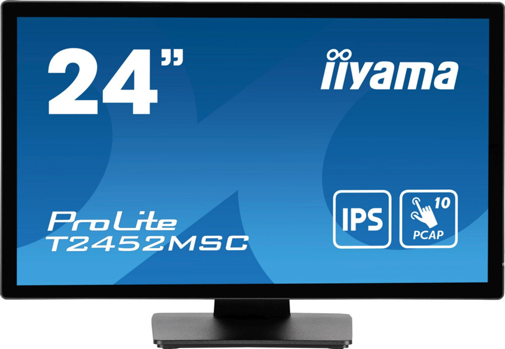 iiyama 23.8" Монитор 23.8" FHD IPS LED ProLite T2452MSC-B1 Touch, черный #1