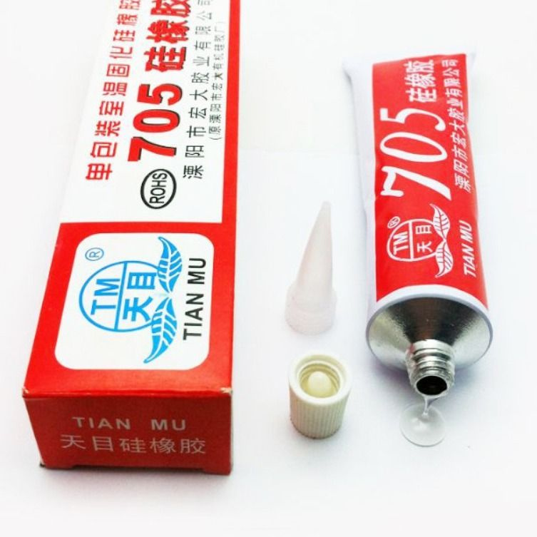 Прозрачный силиконовый каучук 50 мл высокотемпературный клей - купить с ...