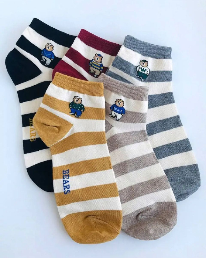 Комплект носков Homesocks Мишка Тедди, 5 пар #1