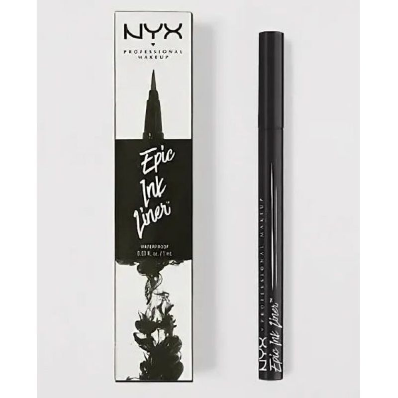 NYX Professional Makeup EPIC INK LINER Водостойкая подводка для глаз (01 BLACK)  #1