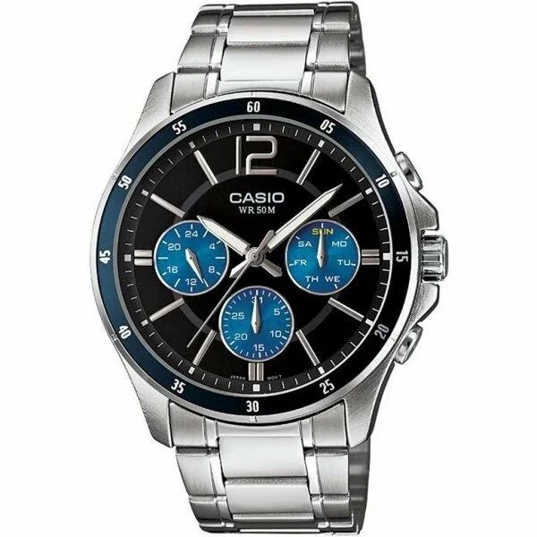 Мужские часы наручные кварцевые Casio MTP-1374D-2A #1