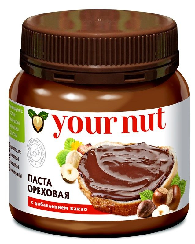 Паста ореховая Your Nut с добавлением какао, 250г #1