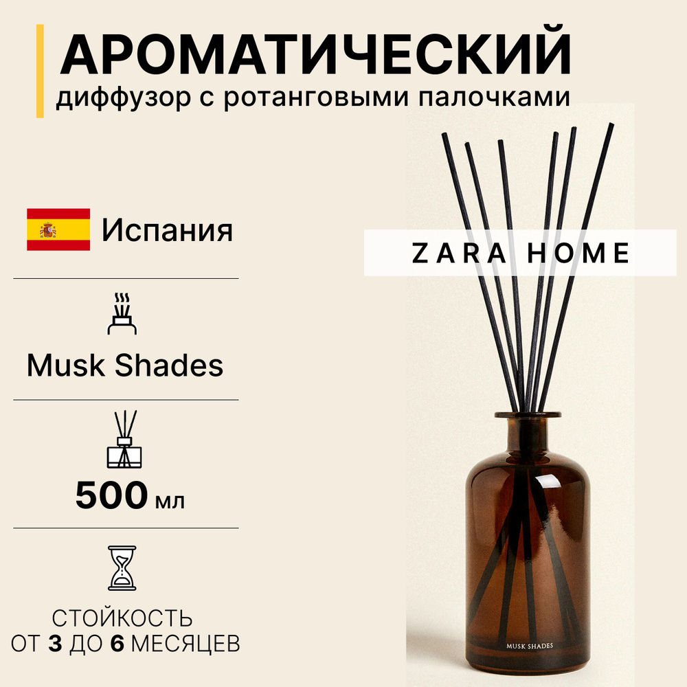 Ароматизатор для дома ZARA HOME, Musk Shades, 500 мл #1