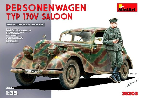 35203 MiniArt Германский автомобиль TYP 170V SALOON Масштаб 1/35 #1