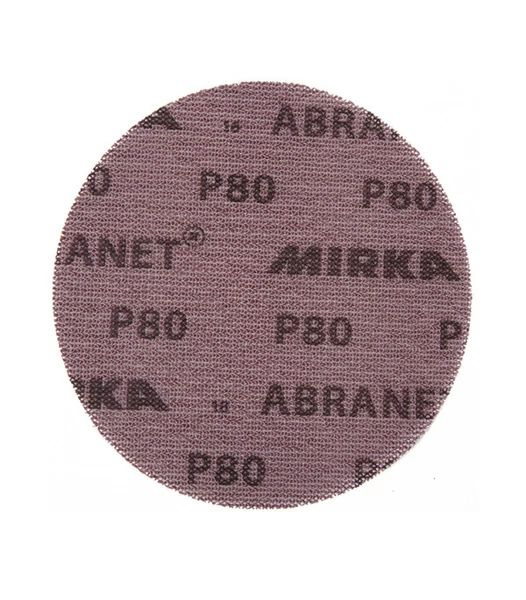 Диск шлифовальный Mirka Abranet d125 мм P80 на липучку сетчатая основа (5 шт.)  #1