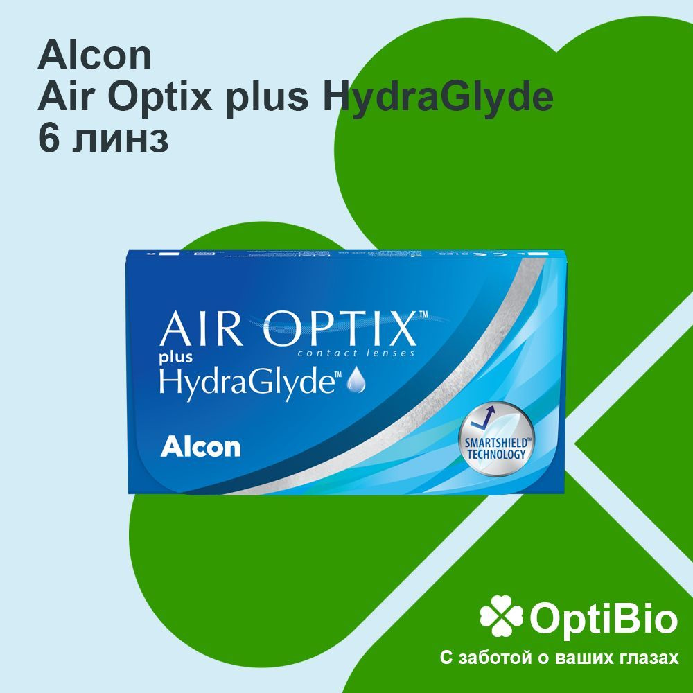 Контактные линзы Alcon Air Optix plus HydraGlyde -0,5 / 6 шт #1