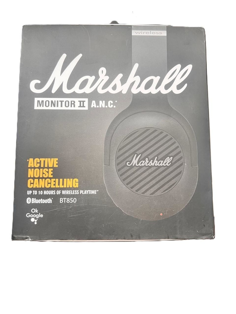 Беспроводные наушники Marshall Monitor II A.N.C. 10 hours , mini jack 3.5 mm, черный  #1