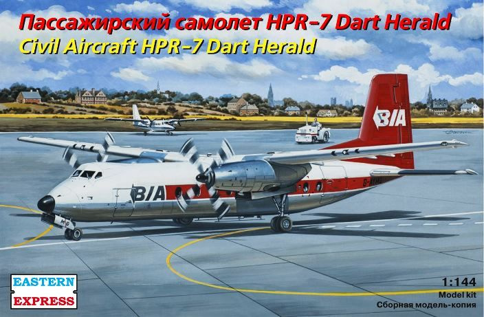 144125 Восточный Экспресс Пассажирский самолёт HPR-7 Dart Herald 1/144  #1