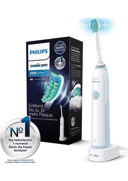 Philips Электрическая зубная щетка Philips Sonicare HX3212/01 — Аккумуляторная зубная щетка Daily Clean #1