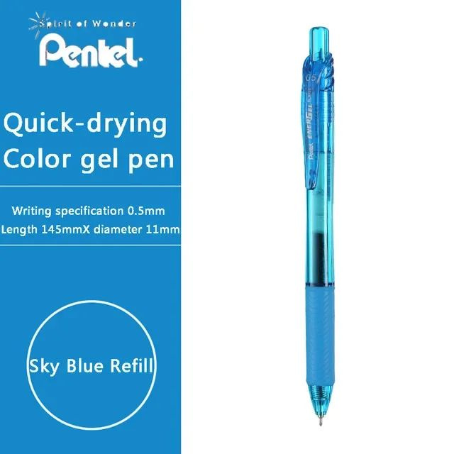 Pentel Набор ручек Шариковая, толщина линии: 0.5 мм, цвет: Синий, 1 шт.  #1