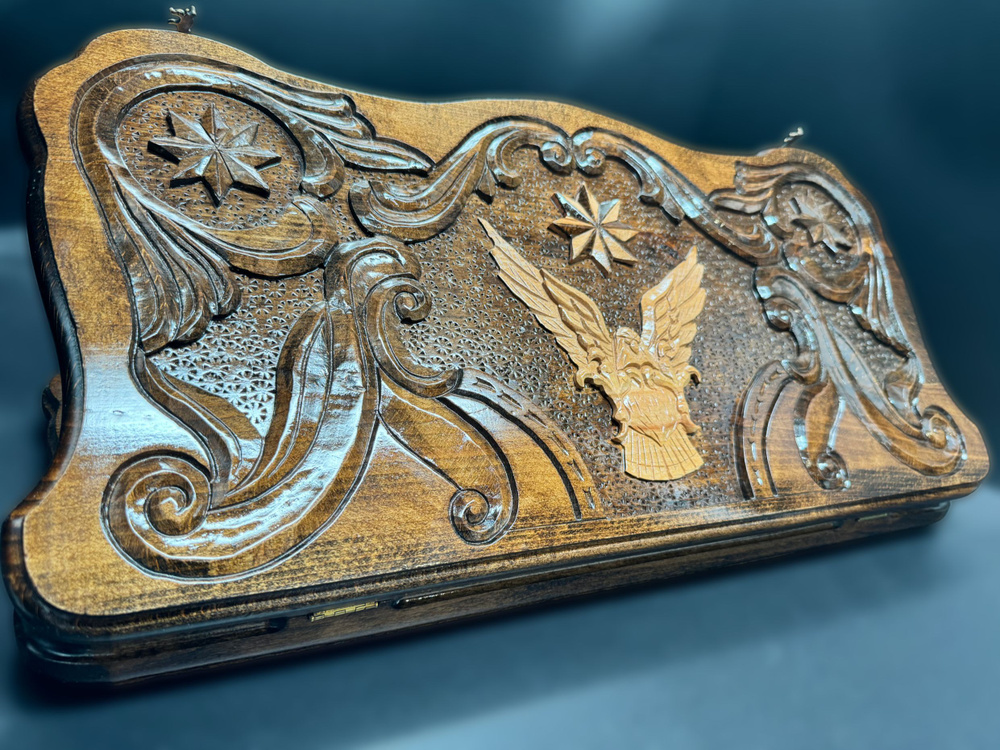 Нарды Деревянные Брутальные "Властелин Неба" большие купить на OZON по ...