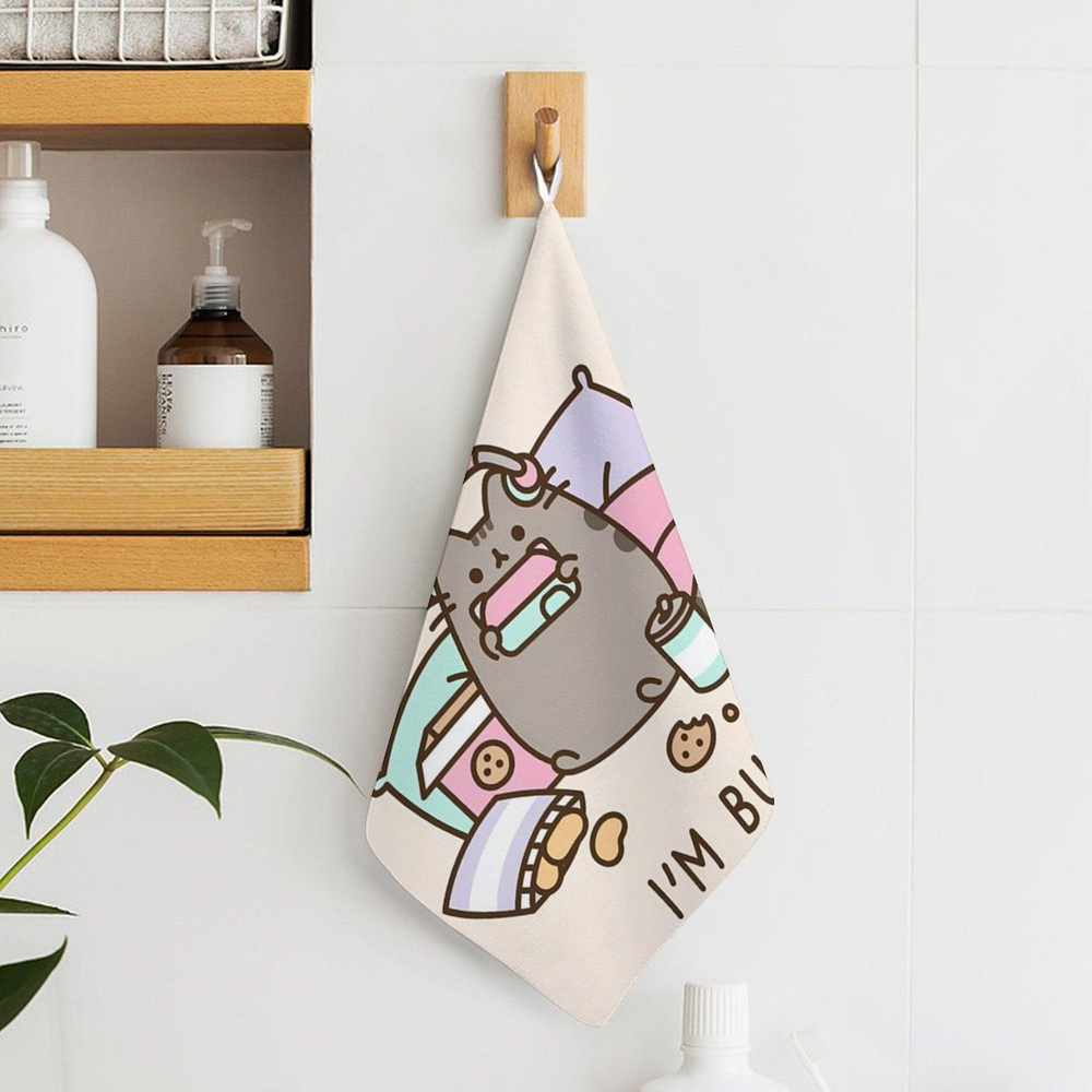 Pusheen Полотенце кухонное, Махровая фактура, 30x30 #1