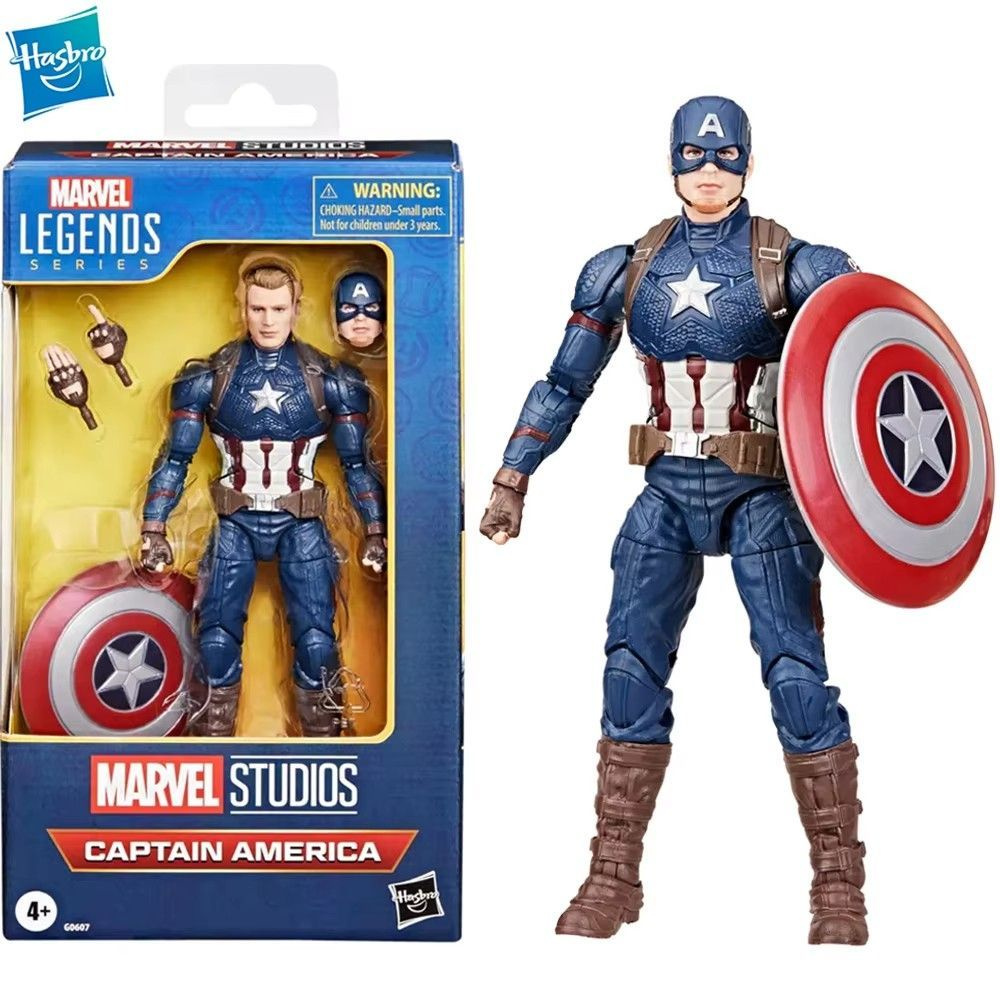 Фигурки Hasbro оригинальная коробка Серия Marvel Legends Капитан Америка 6 дюймовая фигурка Коллекционная #1