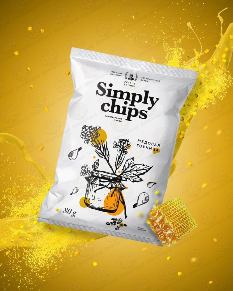 Чипсы картофельные Simply chips Медовая горчица 80 г #1