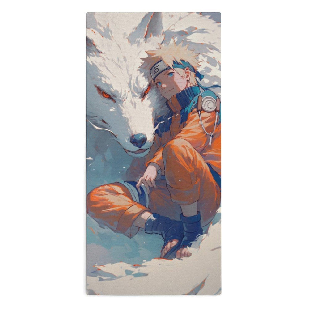 Naruto Полотенце для лица, рук, Микроволокно, 30x70 см, разноцветный, 1 шт.  #1