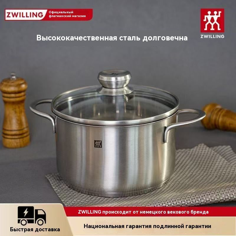 ZWILLING Кастрюля Кастрюля для приготовления пищи, Нержавеющая сталь, 5 ...