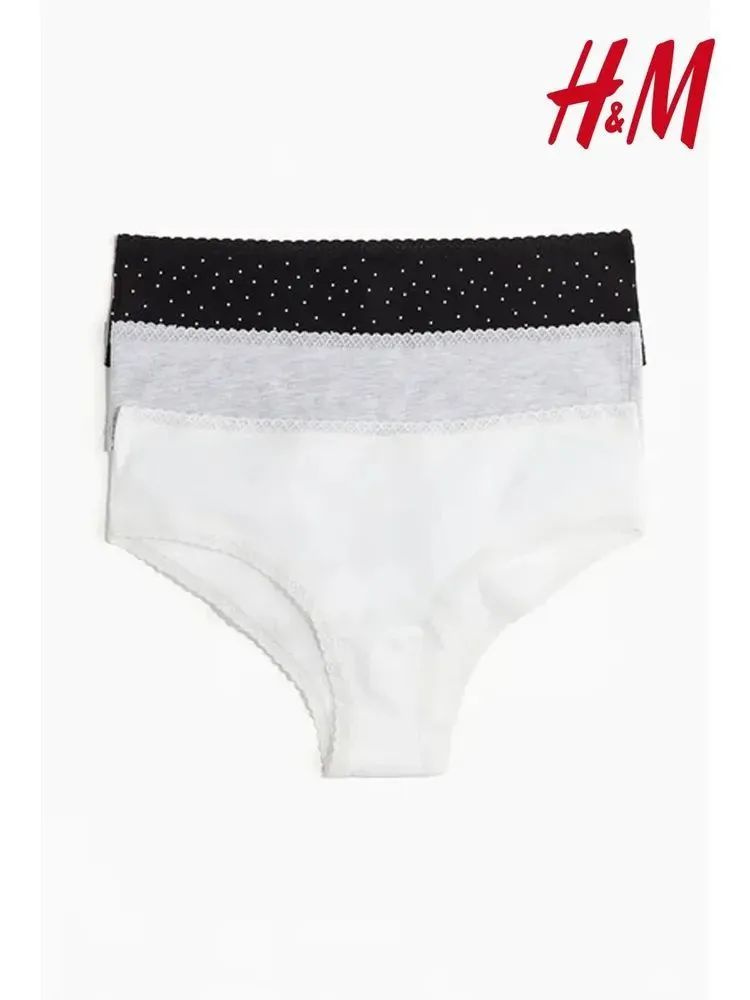Комплект трусов хипстеры H&M, 3 шт #1