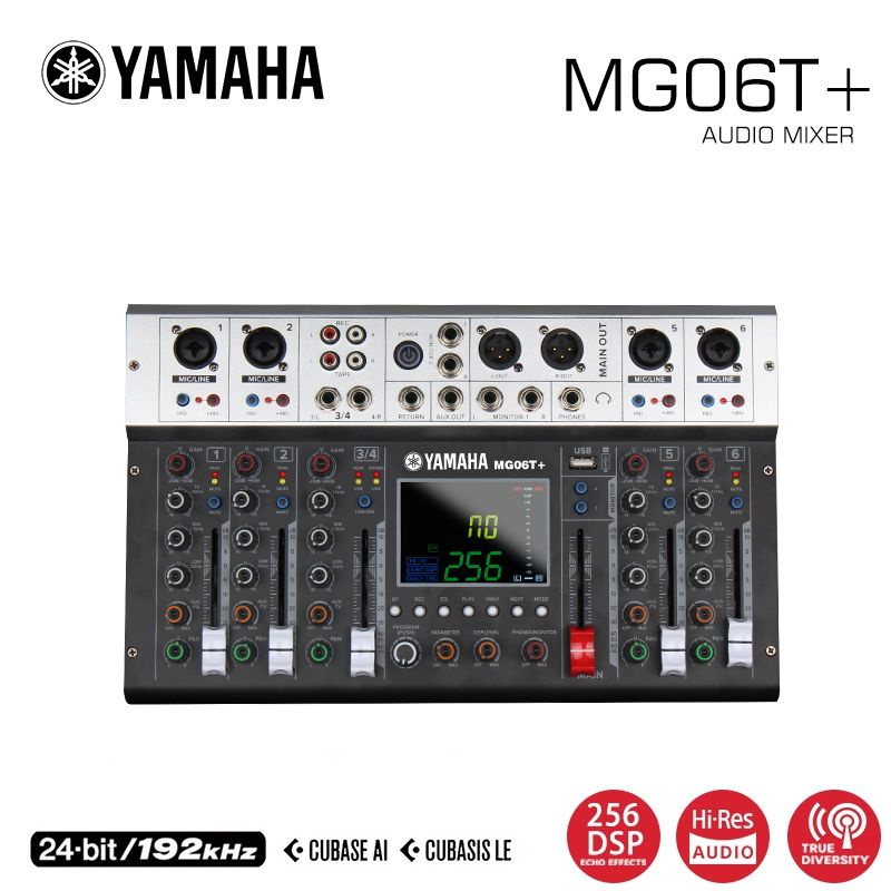 YAMAHA MG06T+ 6-канальный компактный звуковой миксер с 256