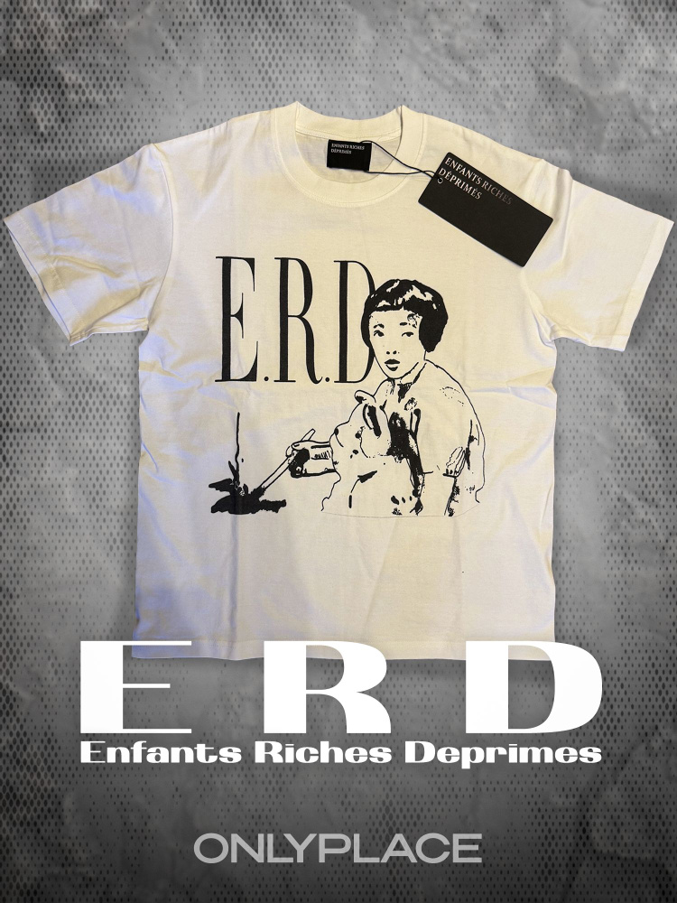 希少！Enfants Riches Deprimes ERD 22FW Enfants Riches Déprimés E.R.D Alien Print Long Sleeves Tee