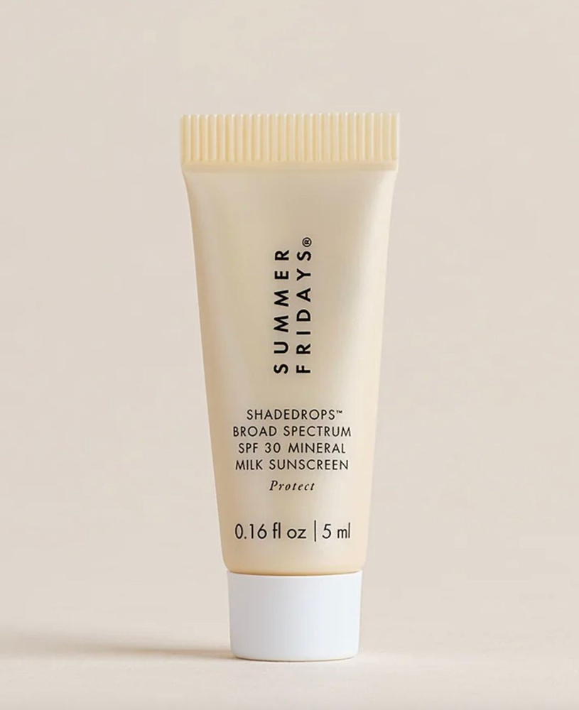 Summer Fridays МИНИ крем уход с защитой от солнца ShadeDrops Broad Spectrum SPF 30 Mineral Milk Sunscreen #1