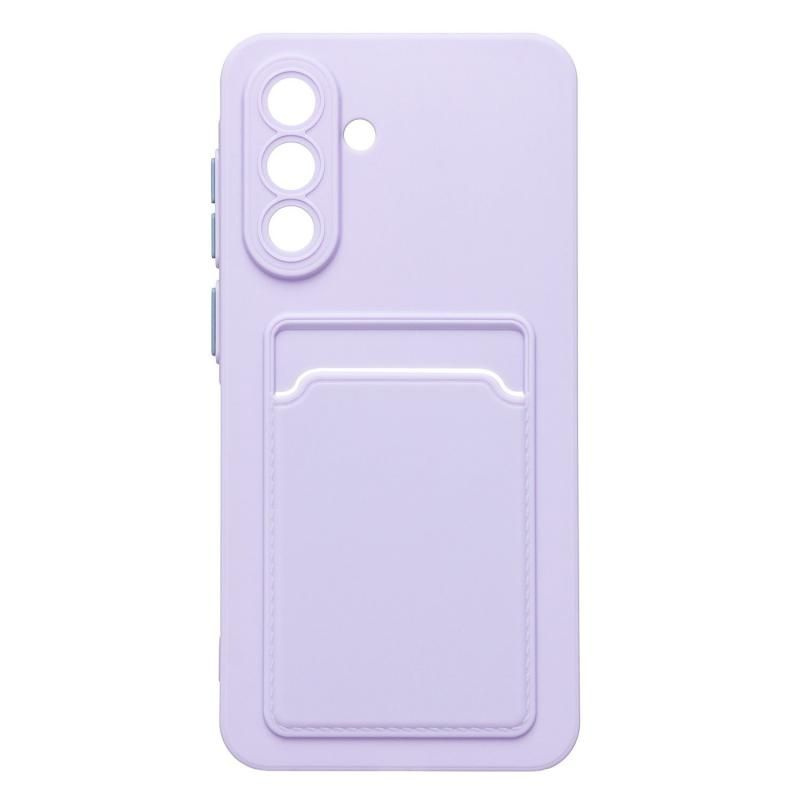 Чехол для Samsung SM-A366B (Galaxy A36 5G), A566B (A56 5G) силиконовый с картхолдером №9 <светло-фиолетовый> #1