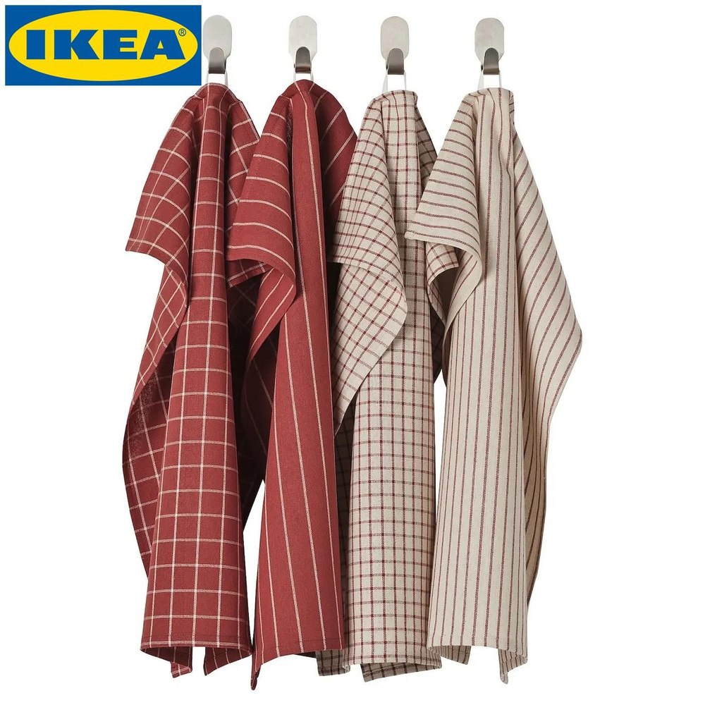 IKEA Полотенце кухонное ikea, 45x60, 4шт купить на OZON по низкой цене ...
