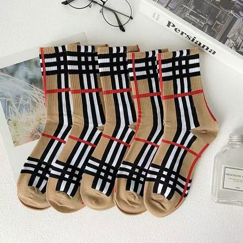 Носки Burberry женские, мужские, 5 пар #1