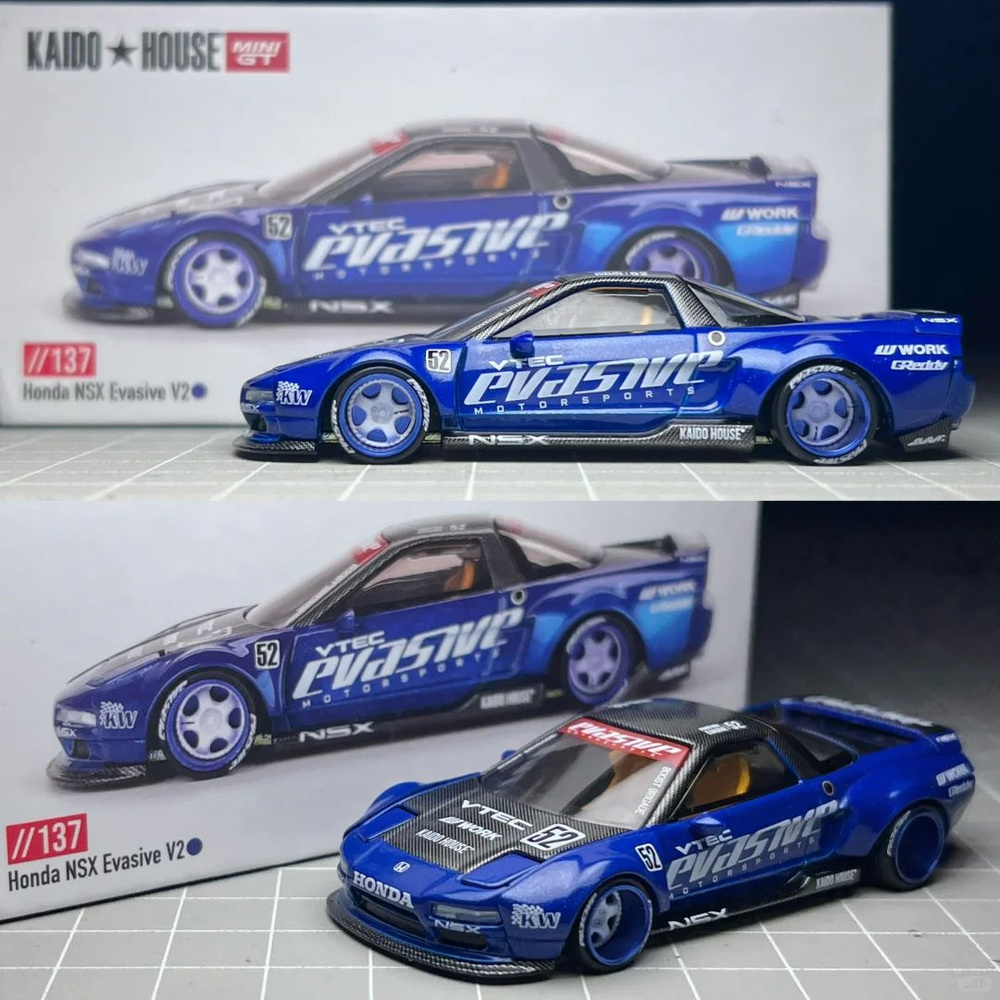 MINI GT+KAIDO HOUSE Khmg 137 Honda NSX Evasive V2 Литой под