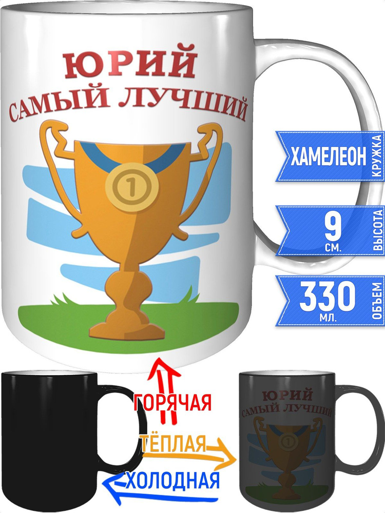 Кружка Юрий самый лучший - хамелеон #1