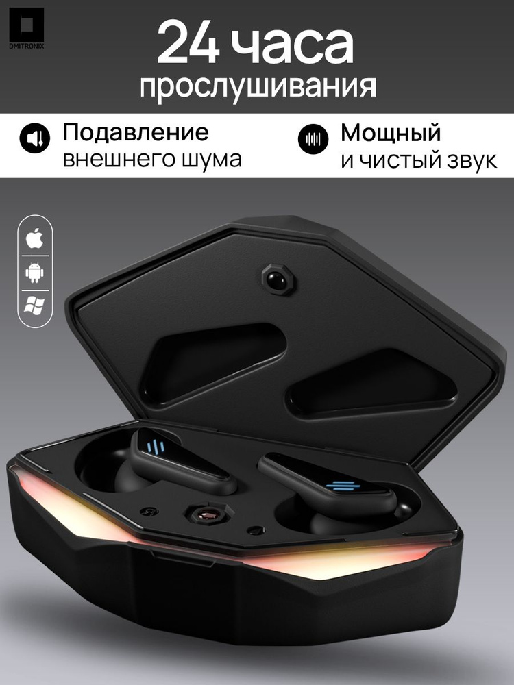 Наушники беспроводные для телефона с микрофоном #1