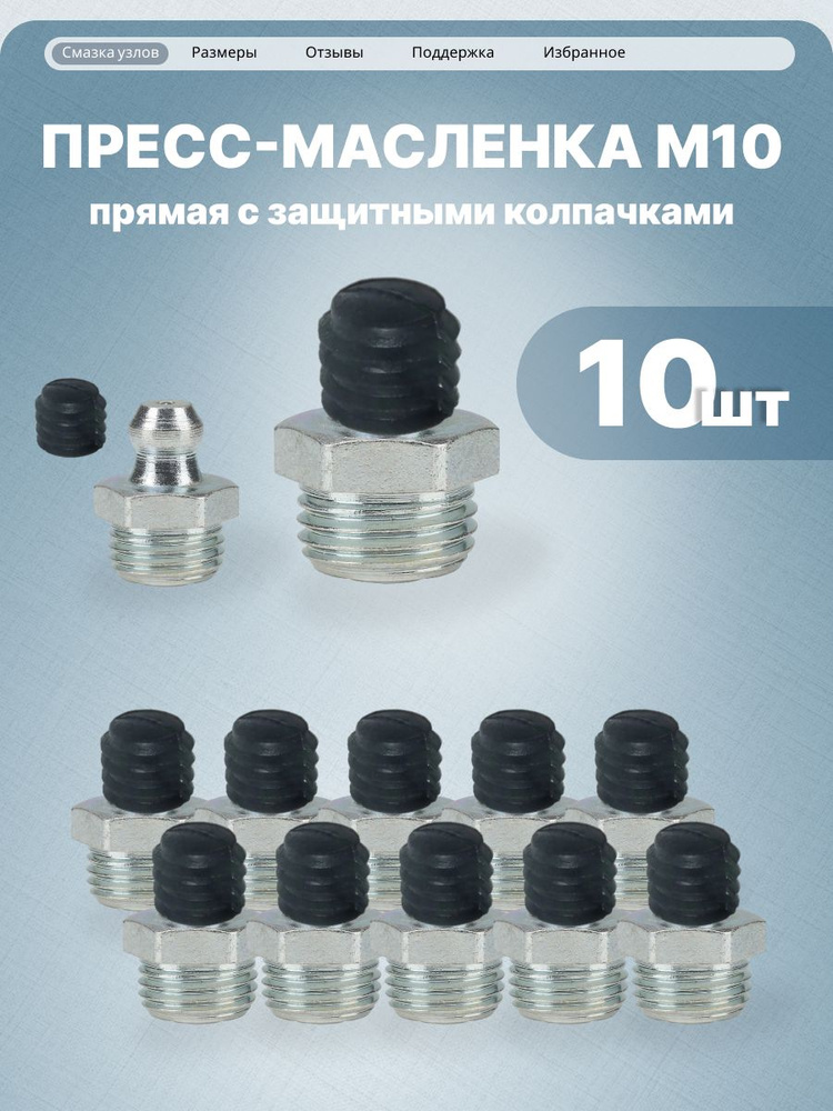 Пресс-масленка М 10 угловая (90 гр) (Викон-Авто)