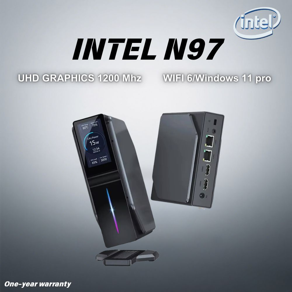 SZBOX Мини-ПК (Intel N97, RAM 16 ГБ, SSD 512 ГБ, Intel UHD