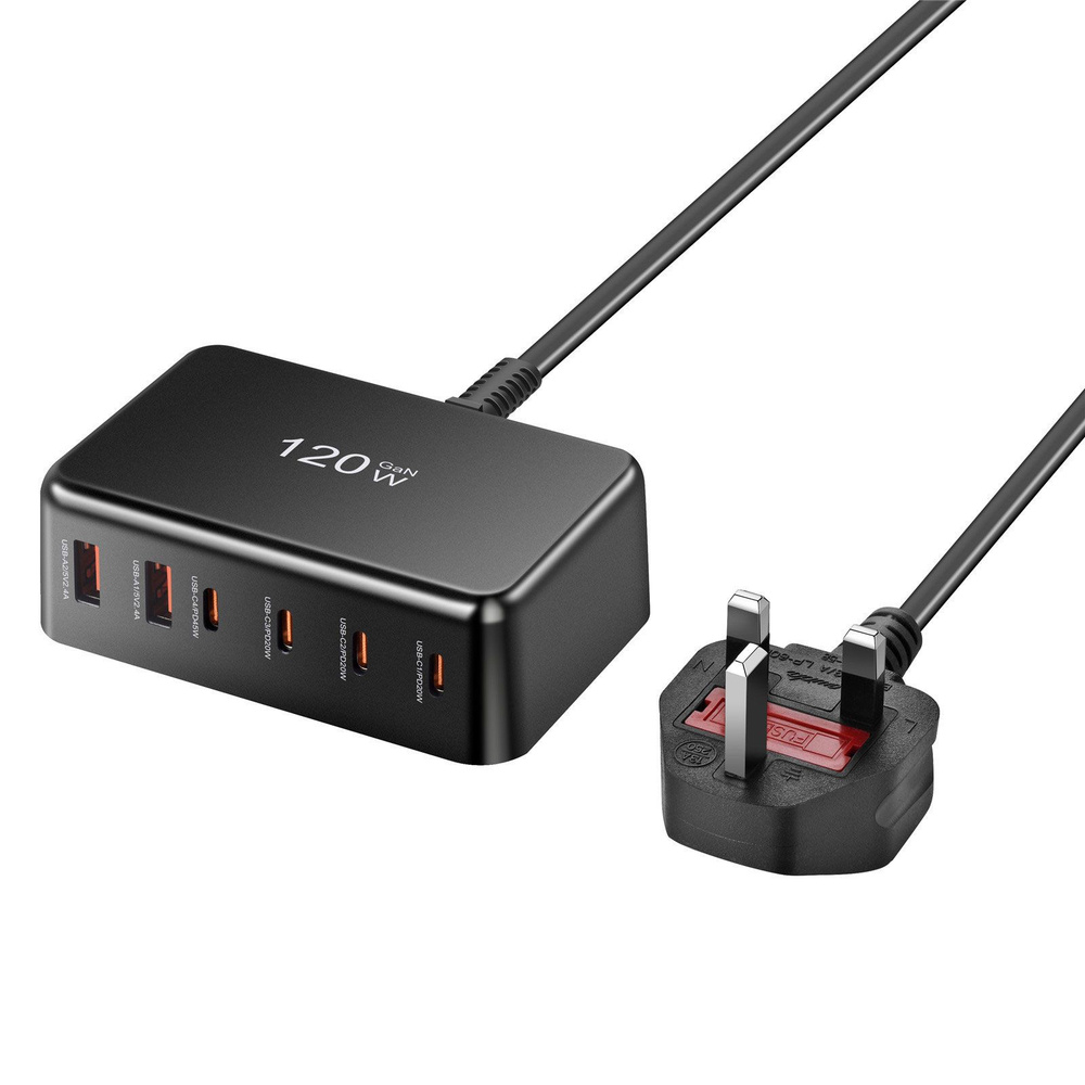 120 Вт, Общее напряжение, 4 типа c 2 USB, порт PD120W для беспроводной связи #1