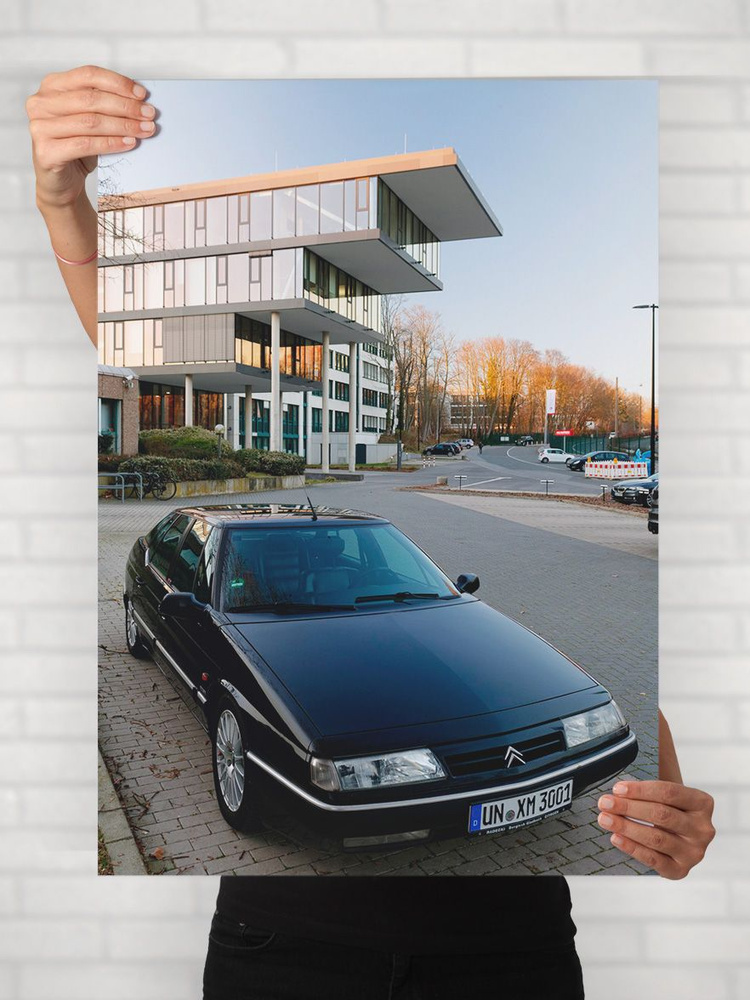 Плакат на стену для интерьера Легенды Авто (Ситроен XM - Citroen XM) - Постер по машине формата A1 (61x84 #1