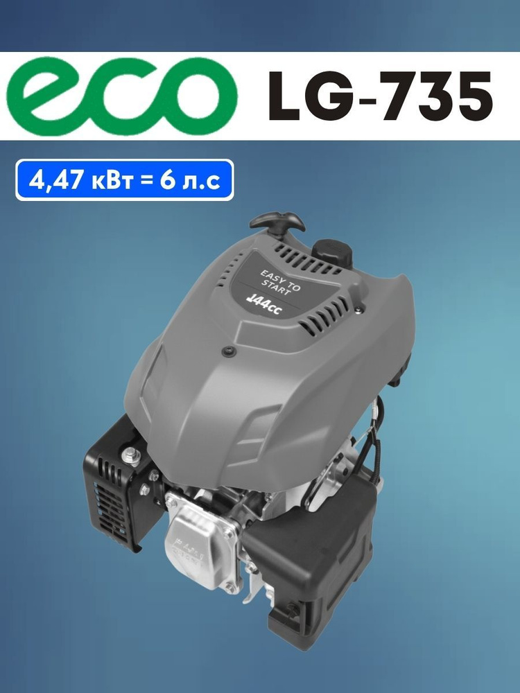 Двигатель в сборе MX196 для газонокосилки ECO LG-735 #1