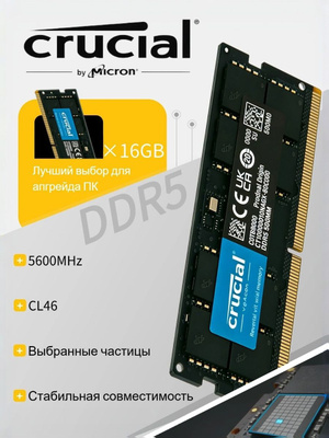 Crucial 16 GB DDR4-2666 Sodimm купить на OZON по низкой цене