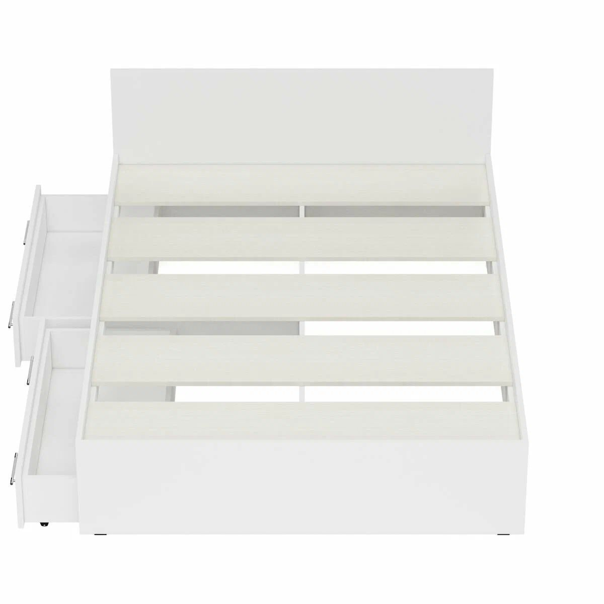 Двуспальная кровать Кровать Стандарт 1800 с ящиками, Белый - купить по ...