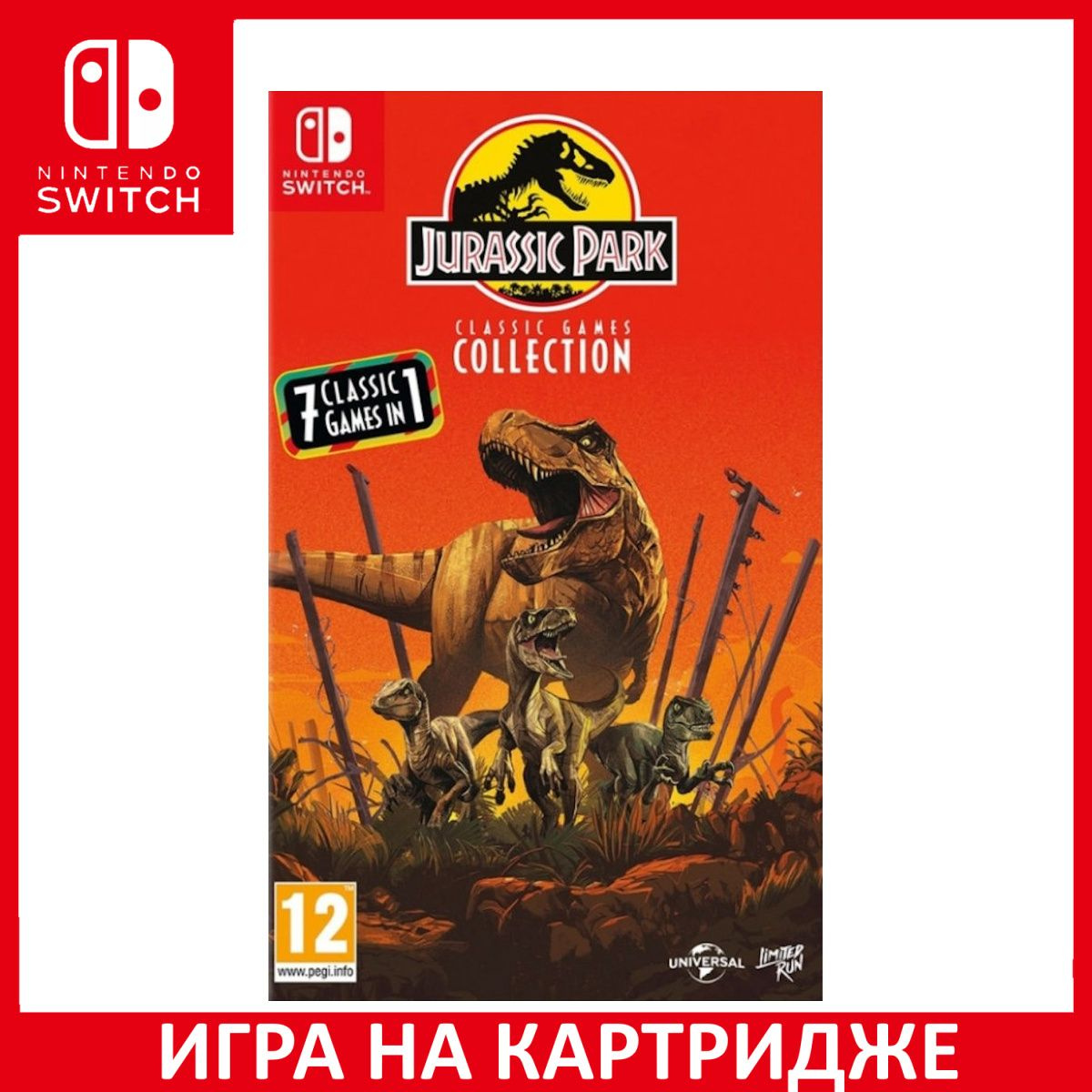 Игра на Картридже Jurassic Park Classic Games Collection (7 classic games) (Limited Run)(Switch)