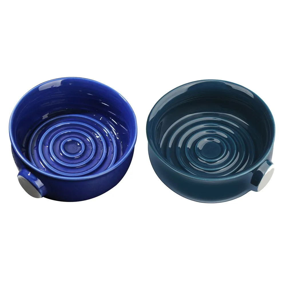 Керамическая миска для бритья, тёмно-синий 9