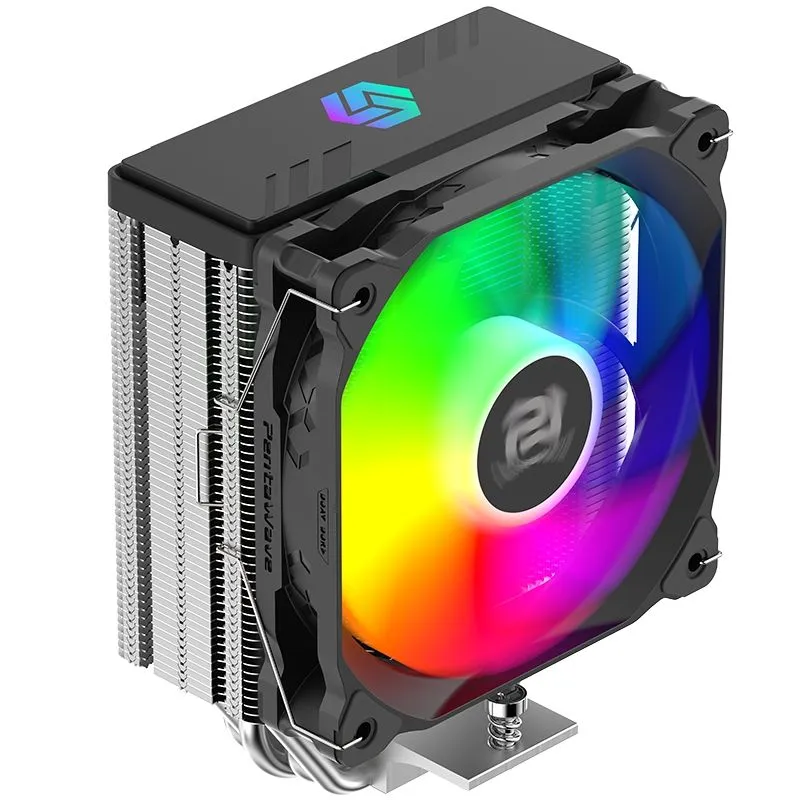 Кулер PentaWave PC-Z05E SRB ARGB V2 LGA115X/1200/1700/AM4/AM5 (TDP 235W, 1*120mm ARGB PWM Fan, 5 тепловых трубок 6мм, 600-1850RPM, 12-32,6dBa)