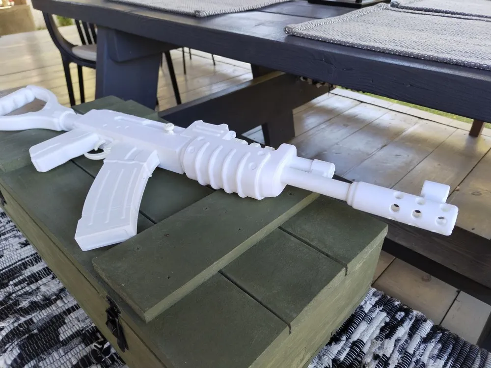 Штурмовая винтовка (Калаш), белый, 80см