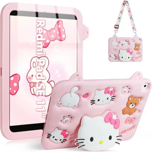 Детский противоударный силиконовый чехол для Xiaomi Redmi Pad SE 11 "2023, Cat