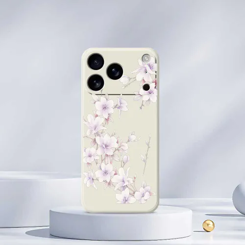 Мягкая оболочка из ТПУ с изящными цветами защищает телефон от царапин и подходит для iPhone 17 Pro