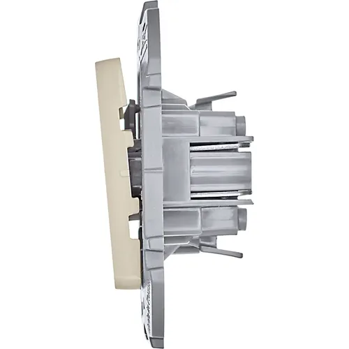 INSPIRIA Выключатель 1-клавишный схема 1 10АХ безвинтовые зажимы слоновая кость, IEK 673601